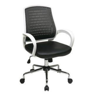 Office Star Avenue Six Rio Mesh Task Chair EM6120WT  Finish: White / Black wi