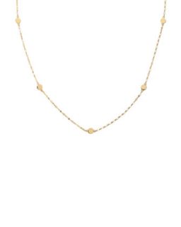 Disc Station Layering Necklace, 18L   LANA