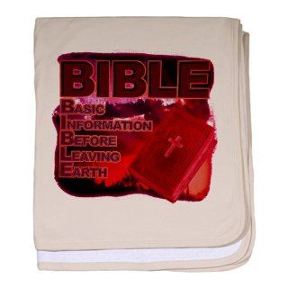 Baby Blanket Petal Pink BIBLE Basic Information Before Leaving Earth : Nursery Swaddling Blankets : Baby