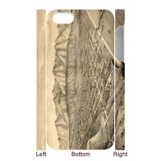 Designyourown Case panoramic map Iphone 5 Cases Hard Case Cover the Back and Corners SKUiphone5 98296: Cell Phones & Accessories