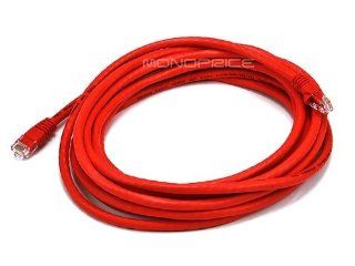 Monoprice 14 Feet 24AWG Cat6 550MHz UTP Ethernet Bare Copper Network Cable, Red (102311): Computers & Accessories