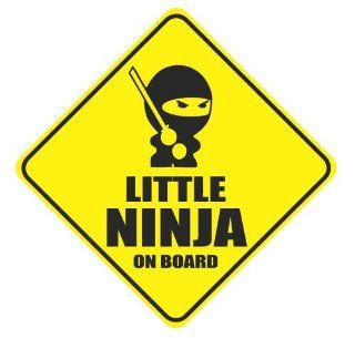 Little ninja on board funny vinyl decals bumper stickers: Automotive