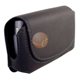 Black Horizontal Leather Case with Belt Clip for Samsung Captivate SGH i897: Cell Phones & Accessories