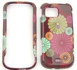 Samsung Mythic A897 Big Daisy Flowers on Brown Hard Case/Cover/Faceplate/Snap On/Housing/Protector: Cell Phones & Accessories