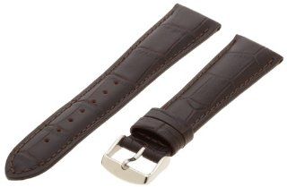 Hadley Roma Men's MSM898RB 220 22 mm Brown Alligator Grain Leather WatchStrap: Watches