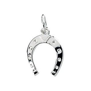 925 Sterling Silver Horse Shoe Charm: Reeve and Knight: Jewelry