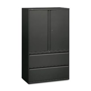 HON 800 Series 42 Lateral File Storage Cabinet 895 Finish Charcoal