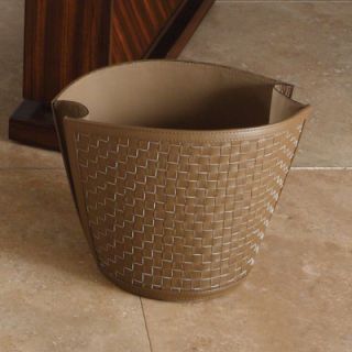 Global Views Woven Waste Basket 9.916 Color: Mink