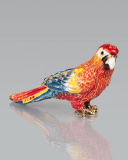 Pablo Parrot Mini Figurine   Jay Strongwater