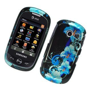Blue Flower Hard Faceplate Cover Phone Case for Samsung Flight 2 A927 SGH A927 Cell Phones & Accessories