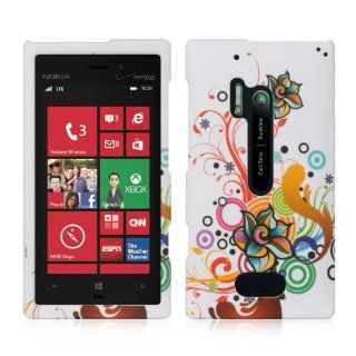 For Nokia Lumia 928 Ctystal Rubber Case Autumn Flower with Cute Free Gift (Colors Random): Cell Phones & Accessories