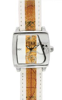 Prima Classe Women's PCD 928S/BB Square White Dial Geo Design Crystal Watch: Watches