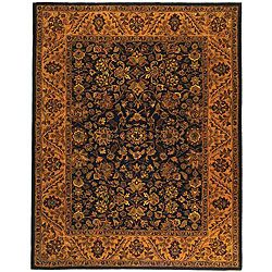 Safavieh Handmade Golden Jaipur Black/ Gold Wool Rug (83 X 11)