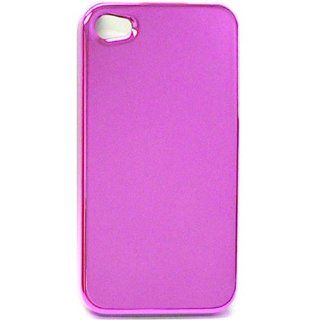 1 PIECE ACCESSORY CASE COVER FOR APPLE IPHONE 4 4S ELECTROPLATE SHINING HOT PINK: Cell Phones & Accessories