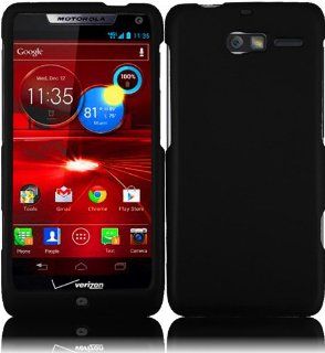 Black Rubberized Protector Case for Motorola DROID RAZR M XT907: Cell Phones & Accessories