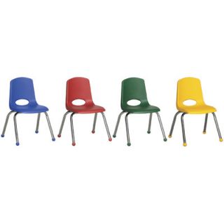 ECR4Kids 10 Stack Chair ELR 15141 AS / ELR 15141 ASG Foot Type: Ball Glide