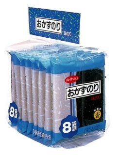 Shirako Seaweed Roasted Okazu Nori   8 Individual Packs in a Bag for Sushi Wrap or Snack : Sea Vegetables : Grocery & Gourmet Food