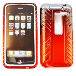 For Lg Esteem Ms910 Black Orange Hard Soft Case Accessories: Cell Phones & Accessories