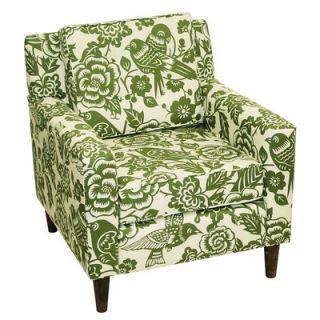 Skyline Furniture Cube Fabric Chair 5505CNRYMZ Color: Canary Moss