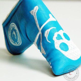 CustomShop_C911 Golf Putter Headcover fits Scotty Cameron / Ping Large Skull [Skyblue/White] : Sports Fan Golf Club Head Covers : Sports & Outdoors