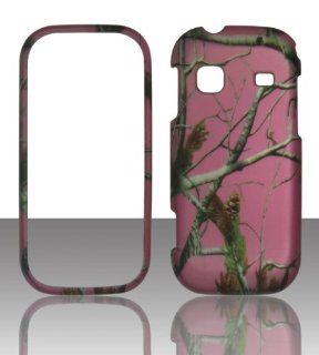 2D Pink Camo Realtree Samsung Gravity TXT T379 T Mobile Case Cover Hard Phone Case Snap on Cover Rubberized Touch Protector Faceplates: Cell Phones & Accessories