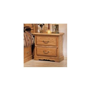 Bebe Furniture Country Heirloom 2 Drawer Nightstand 504 N/C Finish: Medium Wood