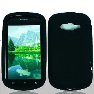 Black Soft Silicone Gel Skin Cover Case for Samsung Galaxy Reverb SPH M950 Cell Phones & Accessories