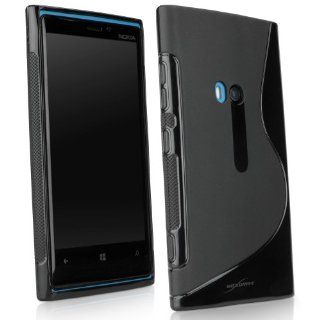 BoxWave Nokia Lumia 920 DuoSuit   Slim Fit Ultra Durable TPU Case with Stylish "S" Design on Back (Jet Black): Cell Phones & Accessories