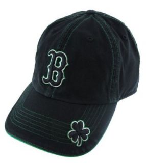 Boston Red Sox St Pat's Original Gangster Black Adjustable Hat/Cap: Clothing