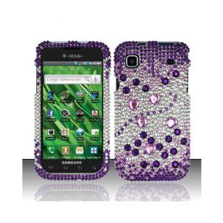 Purple Bling Gem Jeweled Crystal Cover Case for Samsung Galaxy S Vibrant 4G SGH T959 SGH T959V: Cell Phones & Accessories