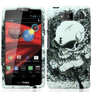 White Angry Skull Hard Cover Case for Motorola Razr Maxx HD XT926M by ApexGears: Cell Phones & Accessories