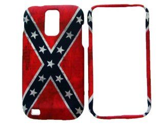T MOBILE SAMSUNG GALAXY S2 T989 HERCULES CONFEDERATE REBEL FLAG RUBBERIZED HARD COVER CASE SNAP ON: Cell Phones & Accessories