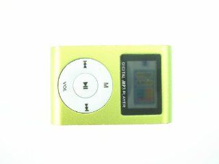 AFUNTA LCD Mini Metal MP3 Player Supports 1GB, 2GB, 4GB, 8GB SDHC Memory With The MP3 FORMAT ONLY (Without Card Reader, Green) : MP3 Players & Accessories