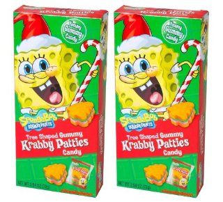 2 Pack SpongeBob Krabby Patties Tree Shaped Candy: Toys & Games