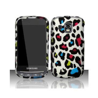 Silver Colorful Leopard Hard Cover Case for Samsung Transform Ultra SPH M930: Cell Phones & Accessories
