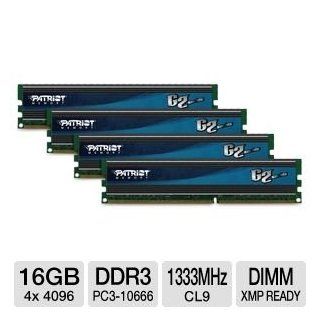 Patriot Gamer 2 Series Division 2 Edition DDR3 16 GB 1333MHz Enhanced Latency Kit 16 Quad Channel Kit (PC3 10666) 240 Pin SDRAM PGD316G1333ELQK: Computers & Accessories