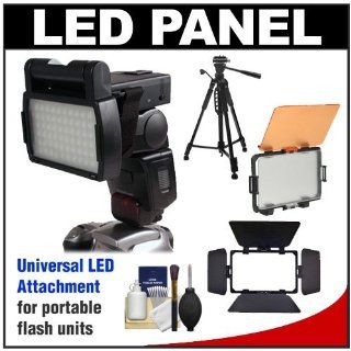 RPS Studio LED Video Light Panel Attachment with Barn Doors + Diffuser Filter Set + Tripod + Cleaning Kit for Canon, Nikon, Olympus, Pentax & Sony Digital SLR Cameras & Flash Units : Digital Camera Accessory Kits : Camera & Photo