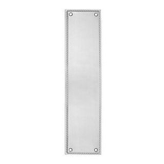 Emtek 86081US15 US15 Satin Nickel Door Hardware Knoxvillle Push Plate   Cabinet And Furniture Back Plates  