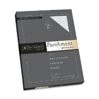 Southworth Colors + Textures Fine Parchment Paper, 24#, 8.5 x 11 Inches, Gray, 100 per Pack (P974CK) : Resume Paper Gray : Office Products