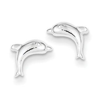 Sterling Silver Dolphin Earring, Best Quality Free Gift Box Satisfaction Guaranteed: Jewelry