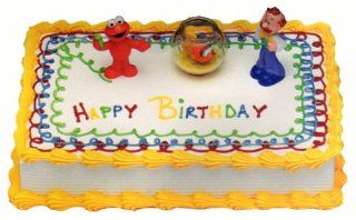 Sesame Street Elmo's World Party Cake Topper Set: Toys & Games