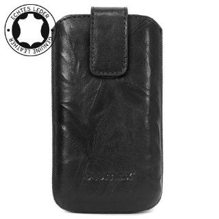 Original Blumax  Wished Black Leather Case for Samsung Galaxy S2 I9103 Z , SGS2 , with Retract Function , Mobile Pocket , Case , Shell , Sleeve , Slide , Display Protector , Secure >>> Summertrend 2011 <<<: Everything Else