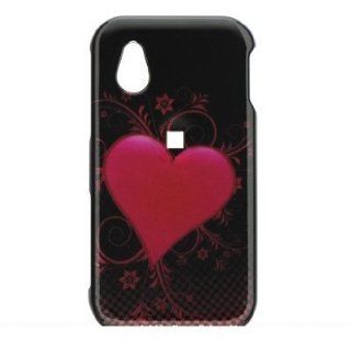 NEW RED HEART FLOWER HARD CASE COVER FOR LG ARENA GT950 PHONE: Cell Phones & Accessories