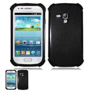 Samsung Galaxy S III Mini i8190 Black And Black Hardcore Shield Case: Cell Phones & Accessories