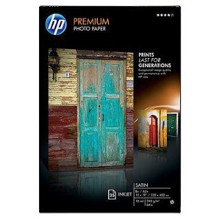 Hewlett Packard Hp Cz988A Premium Photo Paper   Satin Photo Paper   Super A3/B (330 X 483 Mm)   240 G/M2   25 Sheet(S)   (Consumables Printer Paper) : Multipurpose Paper : Office Products