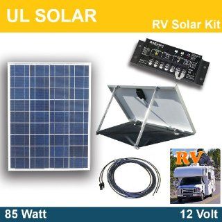 RV Solar Power Kit 85 Watt 12 Volt with Tilt Mount Morningstar 6.5 Amp Charge Controller : Solar Panels : Patio, Lawn & Garden