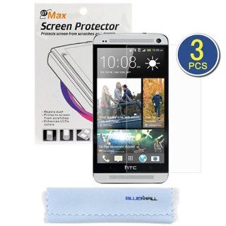 BIRUGEAR 3 Pack Crystal Clear Screen Protector Film for HTC One Mini (AT&T, T Mobile) with Microfiber Cleaning Cloth: Cell Phones & Accessories