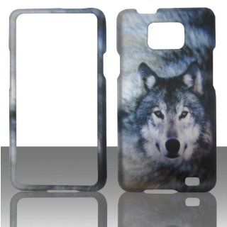 2D Snow Wolf Samsung Galaxy S II / 2 S959G Straight Talk Case Cover Phone Snap on Cover Case Protector Faceplates: Cell Phones & Accessories