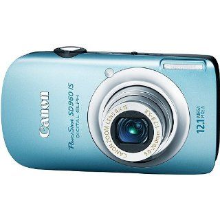Canon PowerShot SD960IS 12.1 MP Digital Camera with 4x Wide Angle Optical Image Stabilized Zoom and 2.8 inch LCD (Light Blue) : Point And Shoot Digital Cameras : Camera & Photo