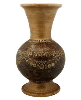 Indian Home Dcor: Hand Glazed Decorative Terracotta Vase : Patio, Lawn & Garden